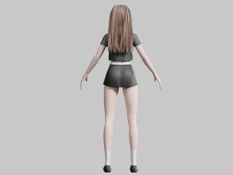 Basic cool woman V34182 3D Модель