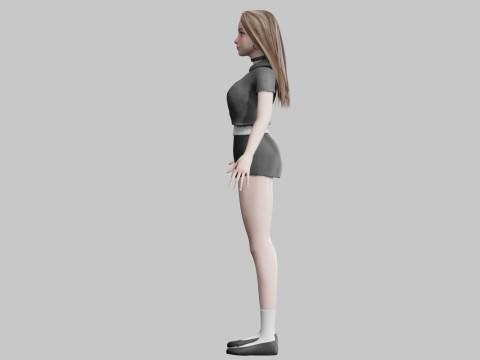 Basic cool woman V34182 3D Модель