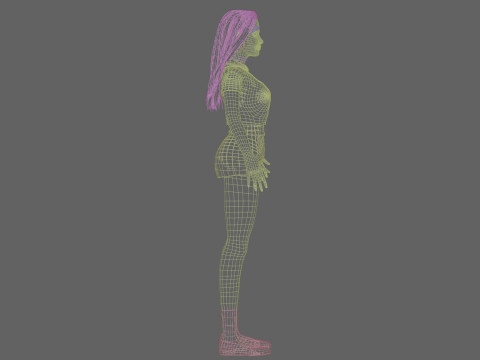 Basic cool woman V34182 3D Модель