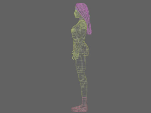 Basic cool woman V34182 3D Модель