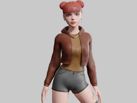 Basic Standard woman V30687 Model 3D