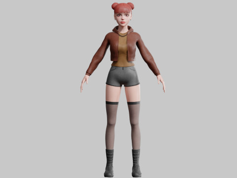 Basic Standard woman V30687 3D Model