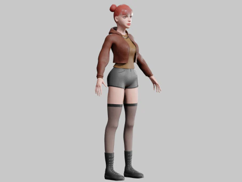 Basic Standard woman V30687 3D Model