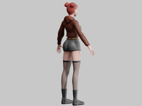 Basic Standard woman V30687 3D Model