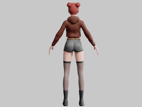 Basic Standard woman V30687 3D Model