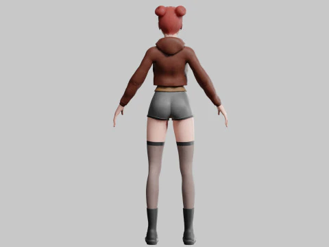 Basic Standard woman V30687 3D Model