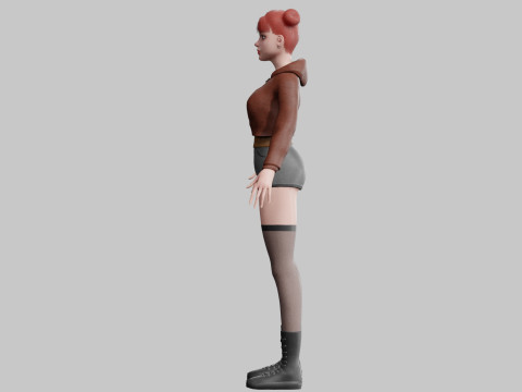 Basic Standard woman V30687 3D Model