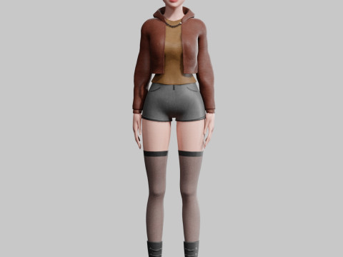 Basic Standard woman V30687 3D Model