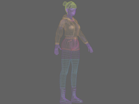 Basic Standard woman V30687 3D Model