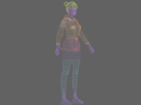 Basic Standard woman V30687 3D Model