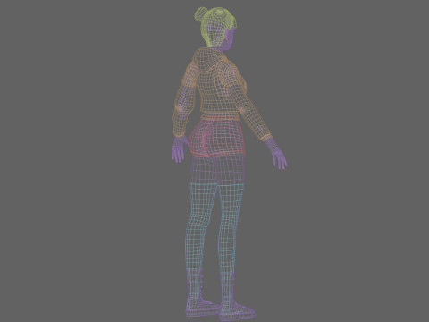 Basic Standard woman V30687 3D Model