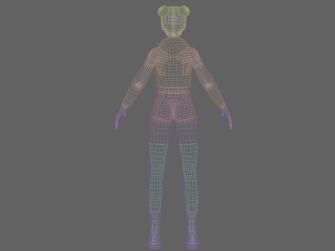 Basic Standard woman V30687 3D Model