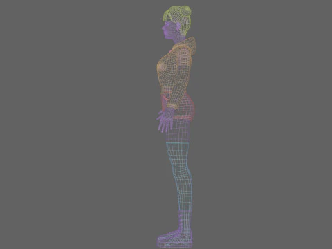 Basic Standard woman V30687 3D Model