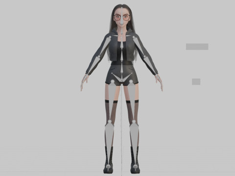 Basic sweet Woman V39667 Model 3D
