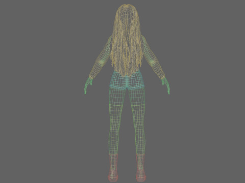 Basic sweet Woman V39667 Model 3D
