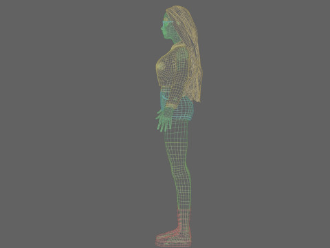 Basic sweet Woman V39667 Model 3D