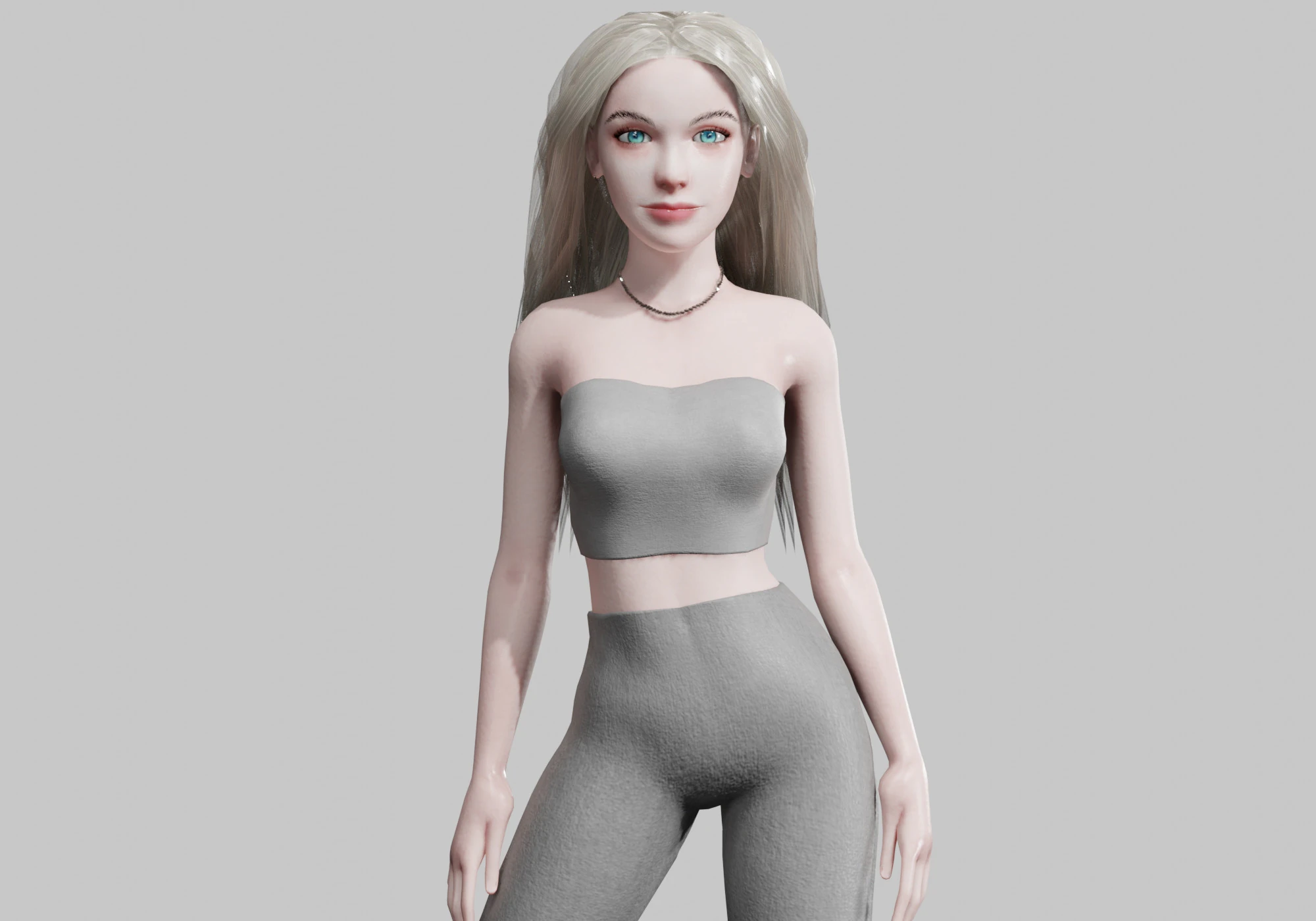 Beautiful Basic Woman V34634 3D Model .c4d .max .obj .3ds .fbx .stl .blend