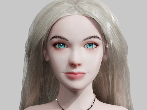 Beautiful Basic Woman V34634 3D Model
