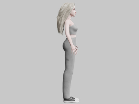Beautiful Basic Woman V34634 3D 모델