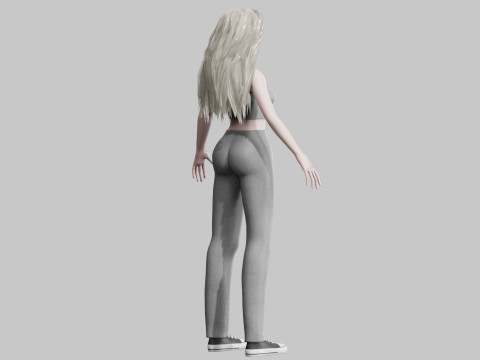 Beautiful Basic Woman V34634 3D 모델