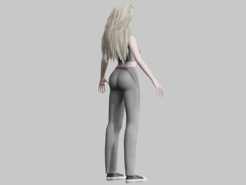 Beautiful Basic Woman V34634 3D Model