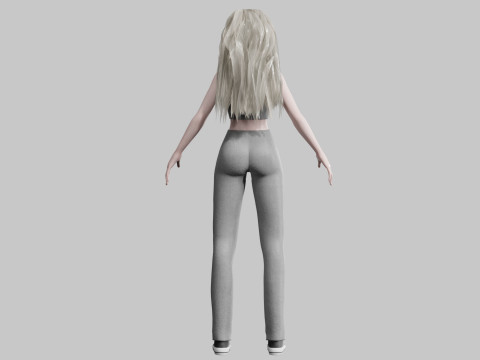 Beautiful Basic Woman V34634 3D 모델