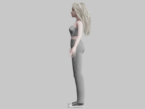 Beautiful Basic Woman V34634 3D 모델