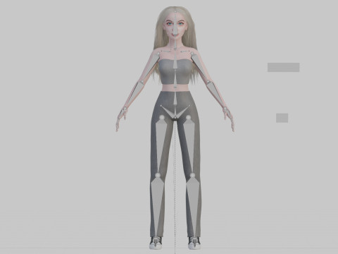Beautiful Basic Woman V34634 3D 모델