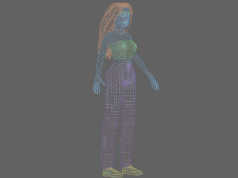 Beautiful Basic Woman V34634 3D Model