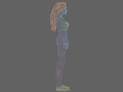 Beautiful Basic Woman V34634 3D Model