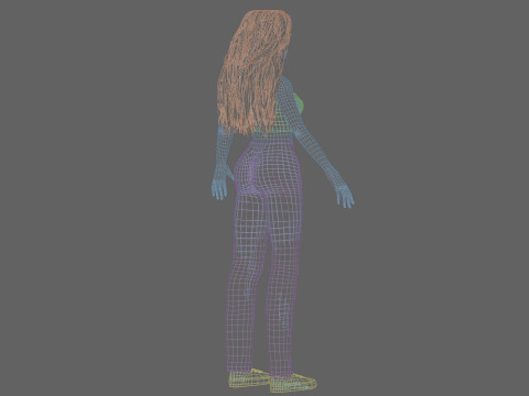 Beautiful Basic Woman V34634 3D 모델
