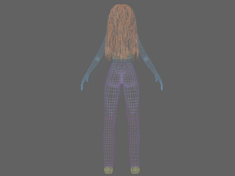 Beautiful Basic Woman V34634 3D Model