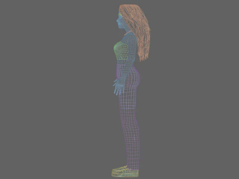 Beautiful Basic Woman V34634 3D Model