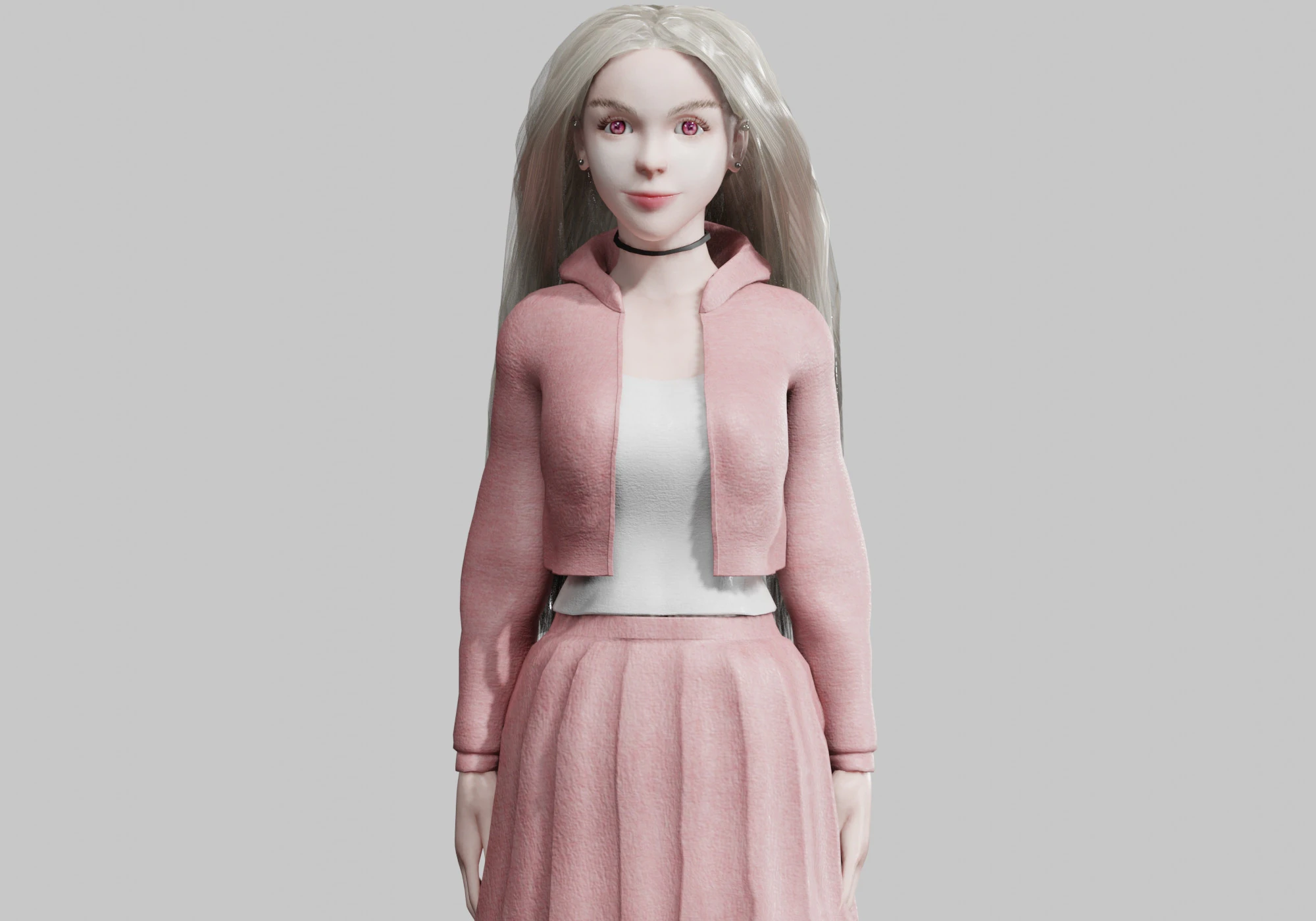 Beautiful Pretty Woman V35685 3D Model .c4d .max .obj .3ds .fbx .stl .blend 