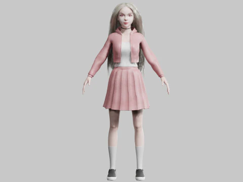 Beautiful Pretty Woman V35685 3D Model