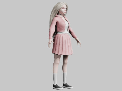 Beautiful Pretty Woman V35685 Modello 3D