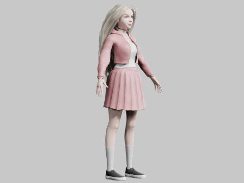 Beautiful Pretty Woman V35685 3D Model