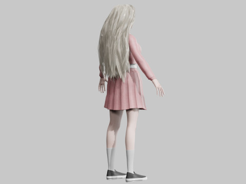 Beautiful Pretty Woman V35685 Modello 3D