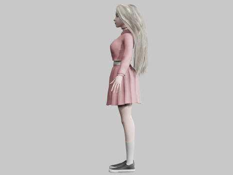 Beautiful Pretty Woman V35685 Modello 3D