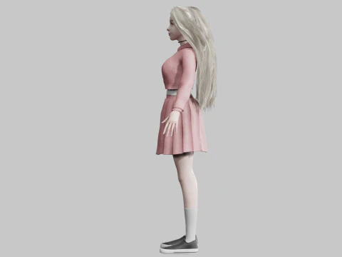 Beautiful Pretty Woman V35685 3D Model