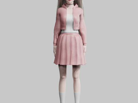 Beautiful Pretty Woman V35685 Modello 3D