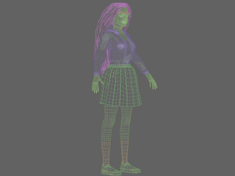 Beautiful Pretty Woman V35685 Modello 3D