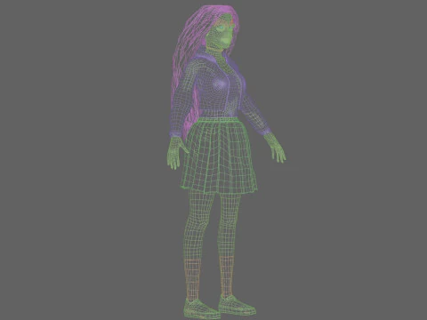 Beautiful Pretty Woman V35685 3D Model