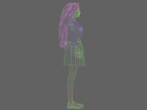 Beautiful Pretty Woman V35685 Modello 3D