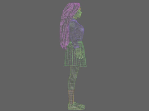 Beautiful Pretty Woman V35685 3D Model