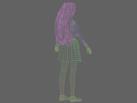 Beautiful Pretty Woman V35685 Modello 3D