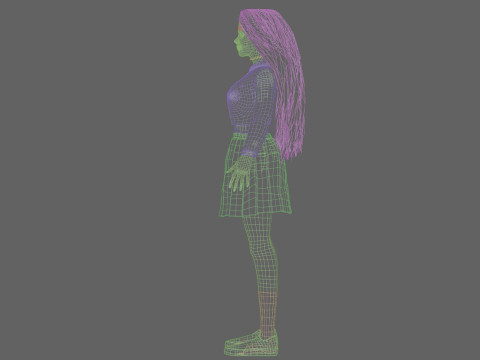 Beautiful Pretty Woman V35685 Modello 3D