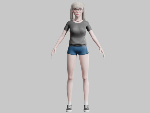Classic Basic Woman V25835 Modello 3D