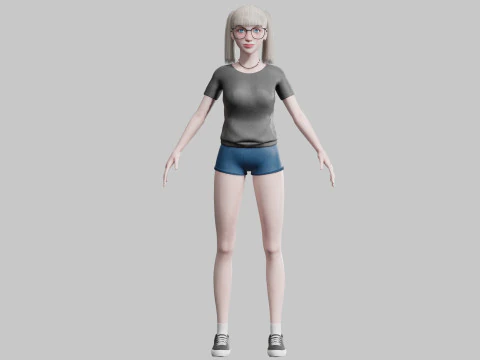 Classic Basic Woman V25835 3D Model