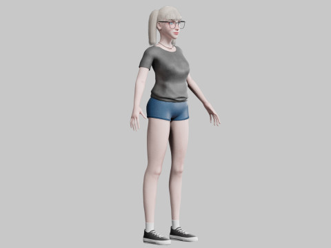 Classic Basic Woman V25835 Modello 3D